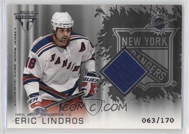 2003-04 Pacific Private Stock Titanium - [Base] - Retail #171 - Authentic Game-Worn Jersey - Eric Lindros /170
