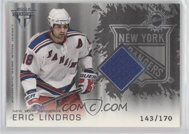 2003-04 Pacific Private Stock Titanium - [Base] - Retail #171 - Authentic Game-Worn Jersey - Eric Lindros /170