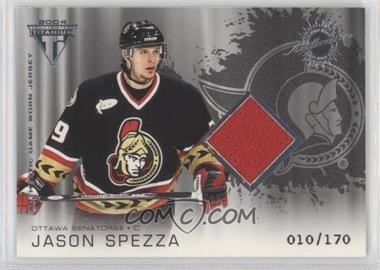 2003-04 Pacific Private Stock Titanium - [Base] - Retail #175 - Authentic Game-Worn Jersey - Jason Spezza /170 [EX to NM]