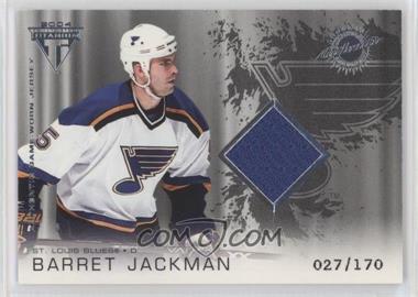 2003-04 Pacific Private Stock Titanium - [Base] - Retail #178 - Authentic Game-Worn Jersey - Barret Jackman /170 [EX to NM]