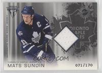 Authentic Game-Worn Jersey - Mats Sundin #/170