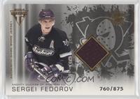 Authentic Game-Worn Jersey - Sergei Fedorov #/875