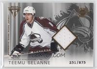 Authentic Game-Worn Jersey - Teemu Selanne #/875