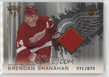 2003-04 Pacific Private Stock Titanium - [Base] #153 - Authentic Game-Worn Jersey - Brendan Shanahan /875