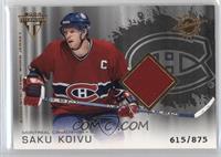 Authentic Game-Worn Jersey - Saku Koivu #/875