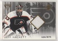 Authentic Game-Worn Jersey - Jeff Hackett [Noted] #/875