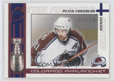 2003-04 Pacific Quest for the Cup - [Base] - Blue #23 - Peter Forsberg /150