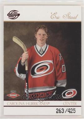 2003-04 Pacific Supreme - [Base] - Red #109 - Eric Staal /425
