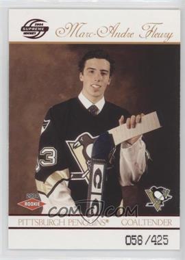 2003-04 Pacific Supreme - [Base] - Red #133 - Marc-Andre Fleury /425