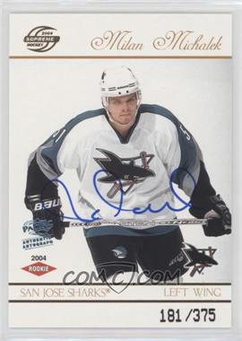 2003-04 Pacific Supreme - [Base] - Rookie Autographs #136 - Milan Michalek /375