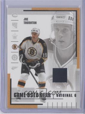 2003-04 Parkhurst Original Six Boston Bruins - Memorabilia #BM-19 - Game-Used Gear - Joe Thornton