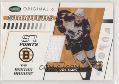 2003-04 Parkhurst Original Six Boston Bruins - Memorabilia #BM-43 - Shooters - Joe Sakic