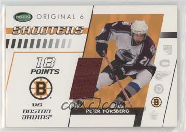 2003-04 Parkhurst Original Six Boston Bruins - Memorabilia #BM-50 - Shooters - Peter Forsberg