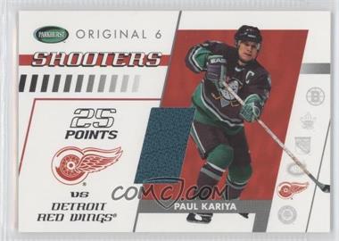 2003-04 Parkhurst Original Six Detroit Red Wings - Memorabilia #DM-49 - Shooters - Paul Kariya