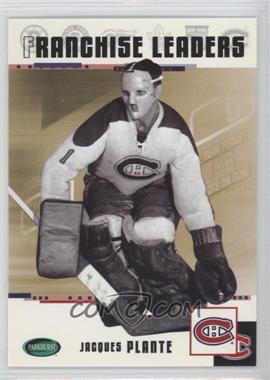 2003-04 Parkhurst Original Six Montreal Canadiens - [Base] #95 - Franchise Leaders - Jacques Plante