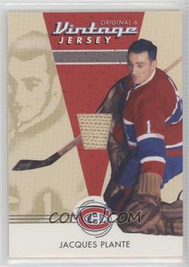 2003-04 Parkhurst Original Six Montreal Canadiens - Memorabilia #MM-63 - Vintage Jersey - Jacques Plante