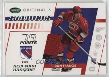 2003-04 Parkhurst Original Six New York Rangers - Memorabilia #NM-42 - Shooters - Ron Francis