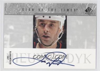 2003-04 SP Authentic - Sign of the Times #SOT-JN - Joe Nieuwendyk