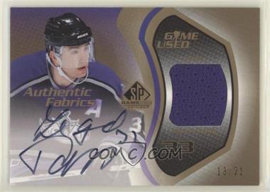 2003-04 SP Game Used Edition - Authentic Fabrics - Gold #AF-ZP - Zigmund Palffy /21