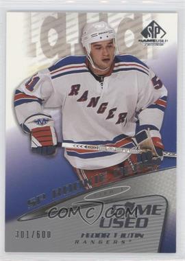 2003-04 SP Game Used Edition - [Base] #123 - Tier 1 - Rookie Debut - Fedor Tjutin /600