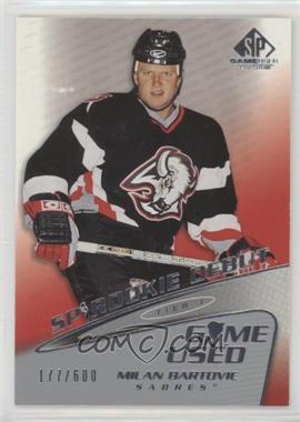 2003-04 SP Game Used Edition - [Base] #53 - Tier 1 - Rookie Debut - Milan Bartovic /600