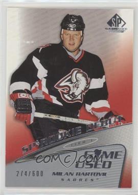 2003-04 SP Game Used Edition - [Base] #53 - Tier 1 - Rookie Debut - Milan Bartovic /600