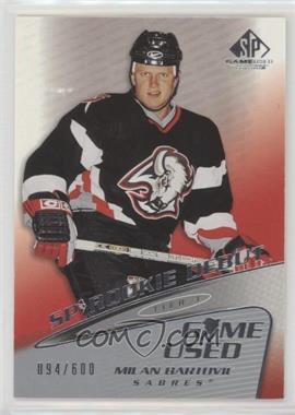 2003-04 SP Game Used Edition - [Base] #53 - Tier 1 - Rookie Debut - Milan Bartovic /600