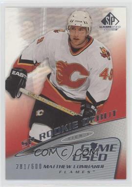 2003-04 SP Game Used Edition - [Base] #54 - Tier 1 - Rookie Debut - Matthew Lombardi /600
