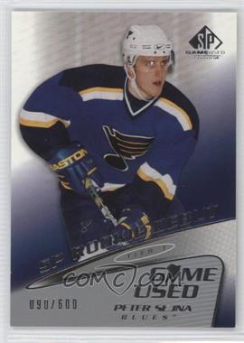 2003-04 SP Game Used Edition - [Base] #79 - Tier 1 - Rookie Debut - Peter Sejna /600