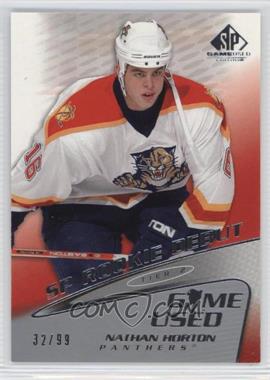 2003-04 SP Game Used Edition - [Base] #87 - Tier 2 - Rookie Debut - Nathan Horton /99