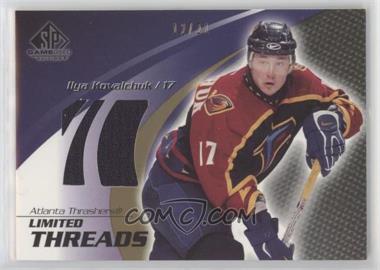 2003-04 SP Game Used Edition - Limited Threads - Gold #LT-IK - Ilya Kovalchuk /21