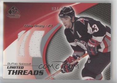 2003-04 SP Game Used Edition - Limited Threads #LT-CD - Chris Drury /75