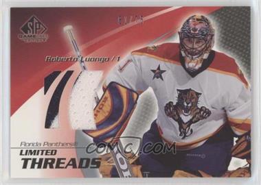 2003-04 SP Game Used Edition - Limited Threads #LT-RL - Roberto Luongo /75