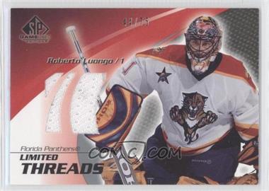 2003-04 SP Game Used Edition - Limited Threads #LT-RL - Roberto Luongo /75