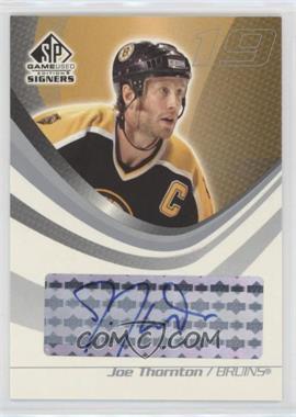 2003-04 SP Game Used Edition - Signers #SPS-JT - Joe Thornton
