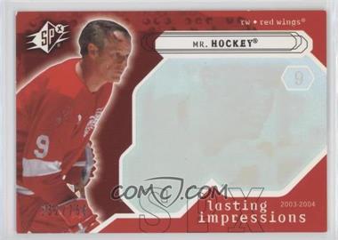 2003-04 SPx - [Base] #102 - Lasting Impressions - Mr. Hockey /750