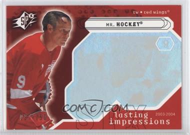 2003-04 SPx - [Base] #102 - Lasting Impressions - Mr. Hockey /750