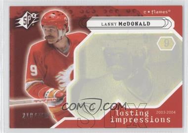 2003-04 SPx - [Base] #106 - Lasting Impressions - Lanny McDonald /750