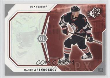 2003-04 SPx - [Base] #11 - Maxim Afinogenov