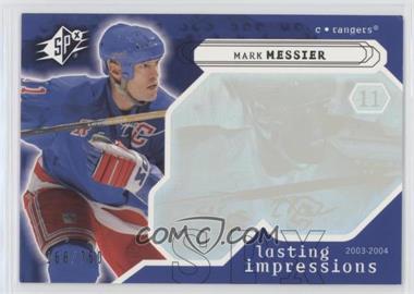 2003-04 SPx - [Base] #115 - Lasting Impressions - Mark Messier /750 [Noted]