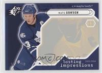 Lasting Impressions - Mats Sundin #/750