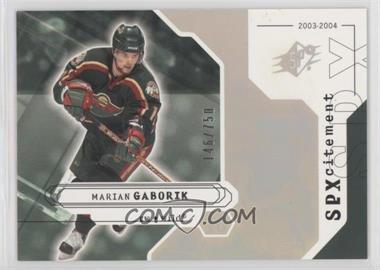 2003-04 SPx - [Base] #132 - SPXcitement - Marian Gaborik /750