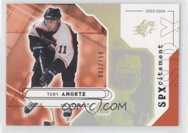 2003-04 SPx - [Base] #148 - SPXcitement - Tony Amonte /750