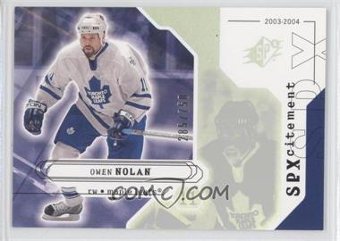 2003-04 SPx - [Base] #150 - SPXcitement - Owen Nolan /750