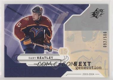 2003-04 SPx - [Base] #156 - Next Generation - Dany Heatley /500