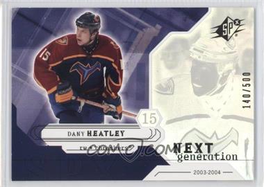 2003-04 SPx - [Base] #156 - Next Generation - Dany Heatley /500