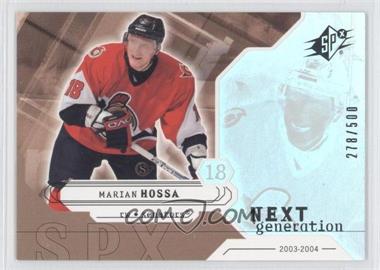 2003-04 SPx - [Base] #157 - Next Generation - Marian Hossa /500