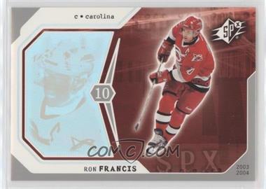 2003-04 SPx - [Base] #16 - Ron Francis