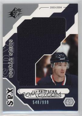 2003-04 SPx - [Base] #191 - Rookie Stars - Dan Fritsche /999