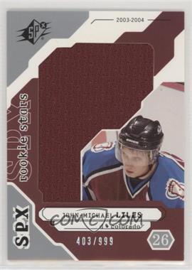 2003-04 SPx - [Base] #194 - Rookie Stars - John-Michael Liles /999